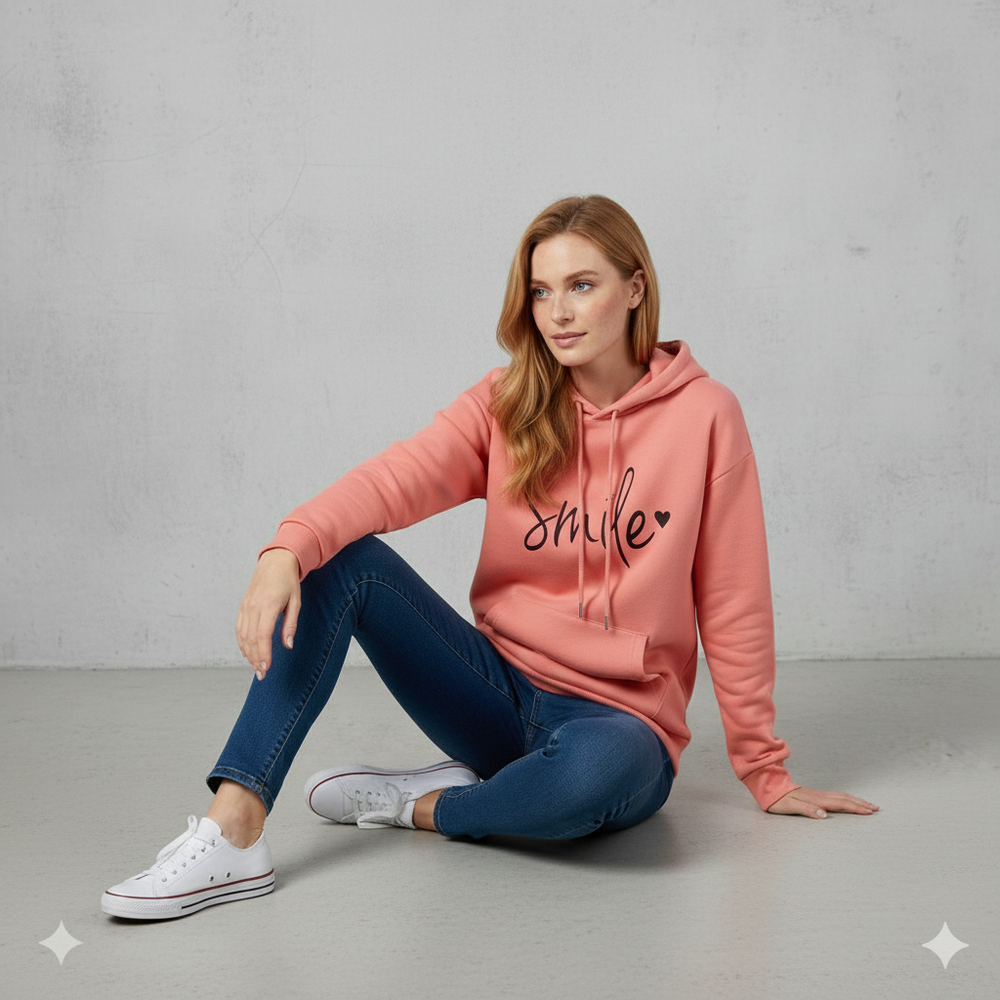 Bequemer Damen Hoodie mit Motiv