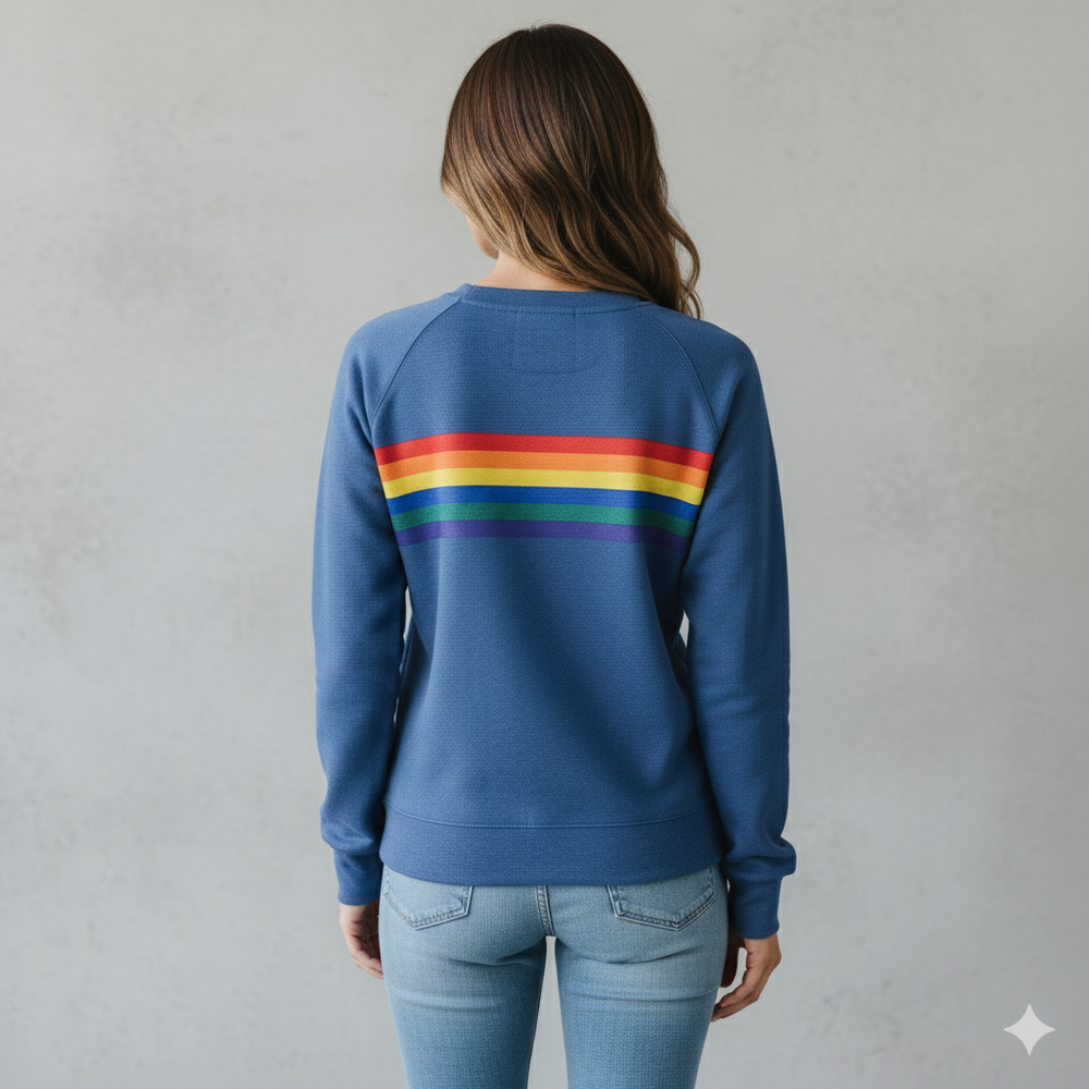 Damen Pullover mit Rundhalsausschnitt | Gestreift & Freizeit