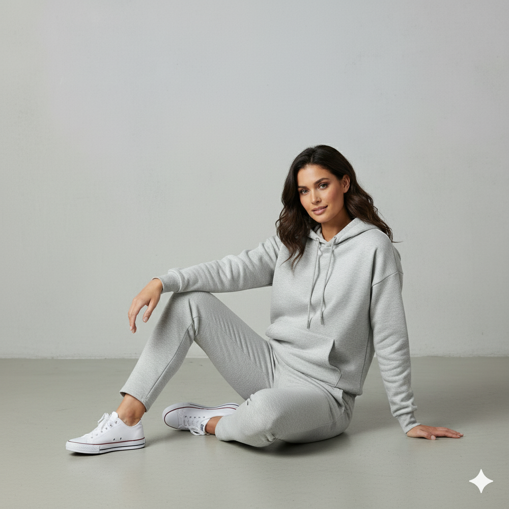 Kuscheliges Damen Set mit Hoodie & Hose