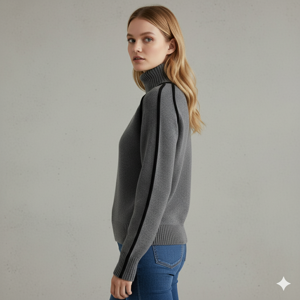 Damenpullover mit Stehkragen | Locker & Modern für Herbst/Winter