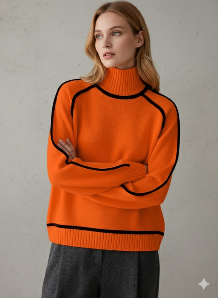 Damenpullover mit Stehkragen | Locker & Modern für Herbst/Winter