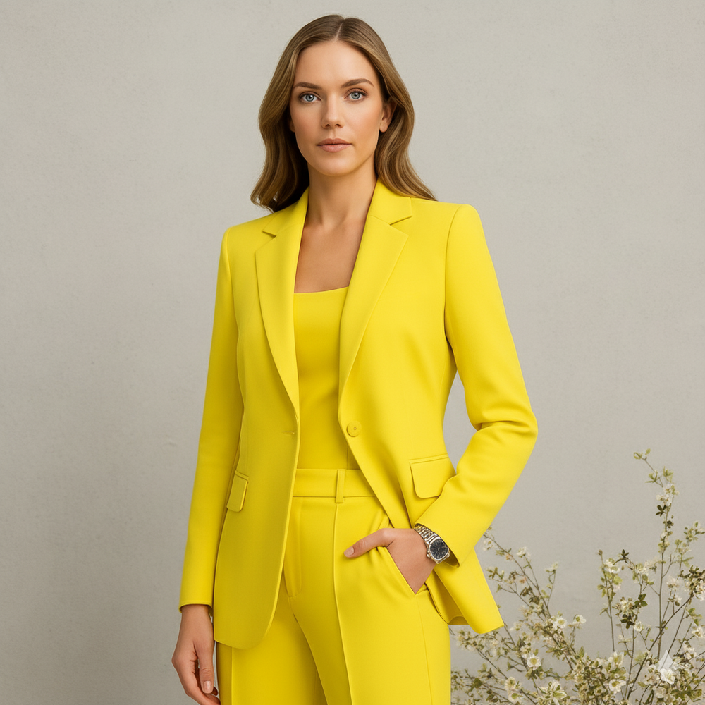 Elegantes Damen Anzugset | Blazer & Hose | Slim Fit Business