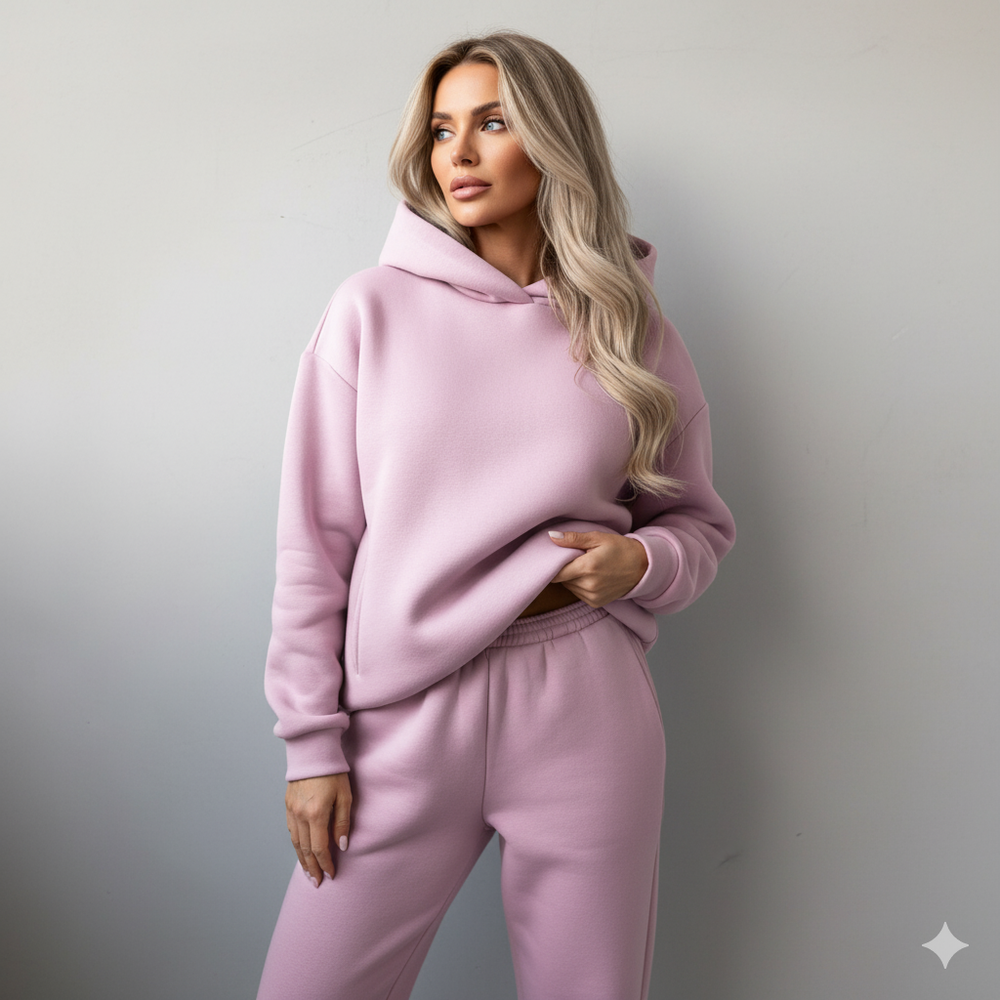 Warmer Damen Hoodie Zweiteiler | Bequem für Herbst & Winter