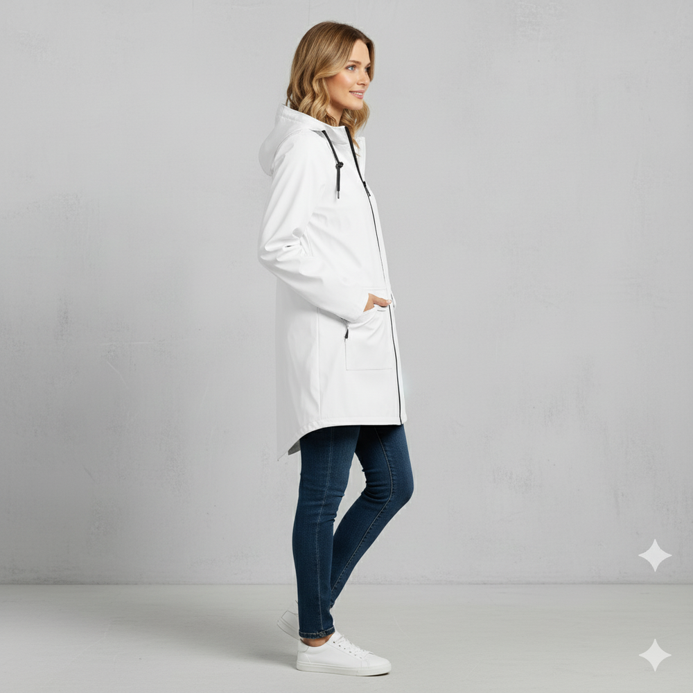 Damen Regenjacke mit Kapuze | Leicht & Wasserdicht | Übergang