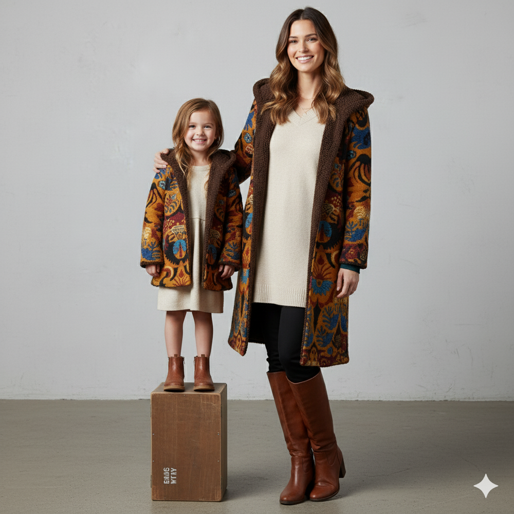 Damen Fleecejacke mit Kapuze | Plüsch & Kuschelig | Herbst/Winter