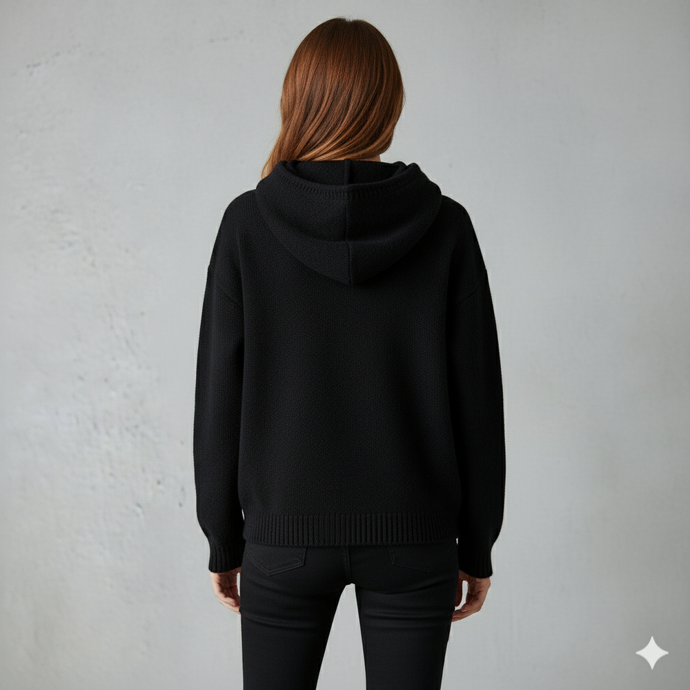 Damen Hoodie mit Smiley Print