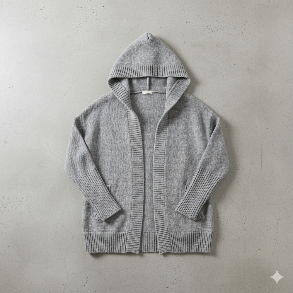 Damen Strickjacke mit Kapuze | Lässig & Übergang