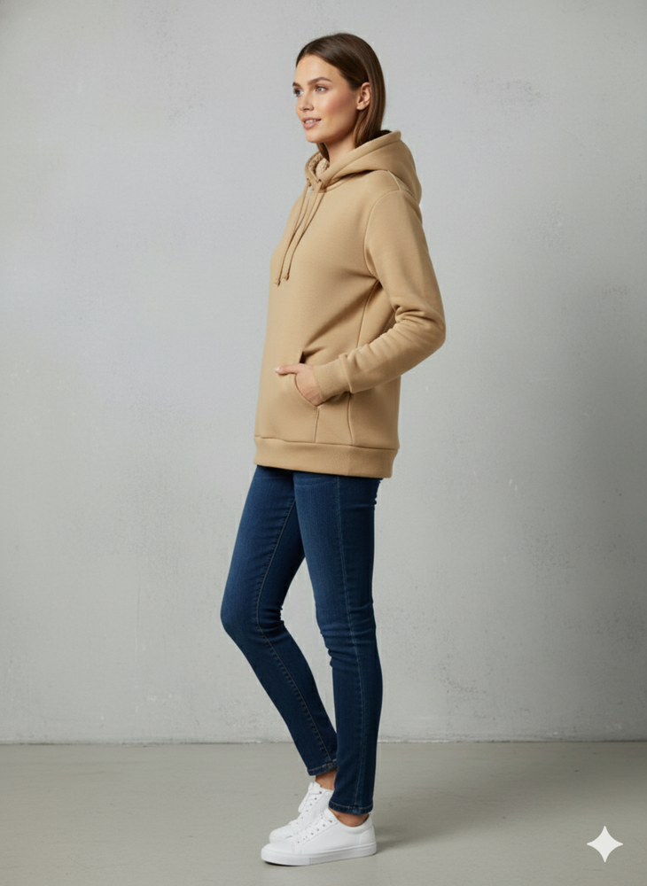 Kuscheliger Damen Hoodie mit Teddyfutter