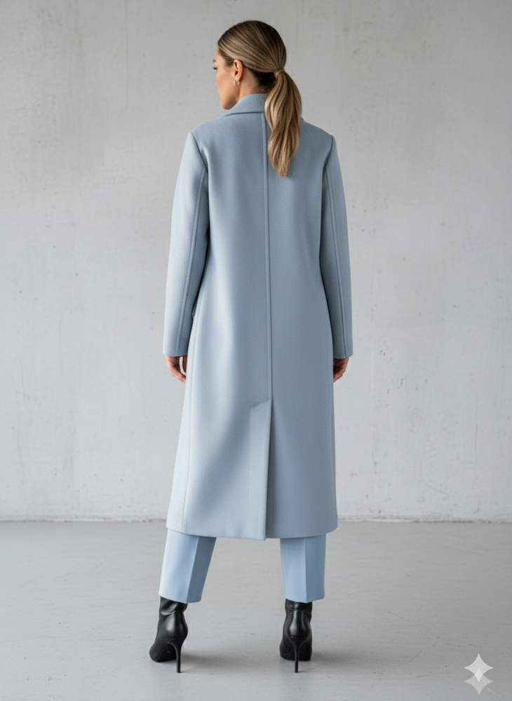 Damen Mantel mit Reverskragen | Doppelreihig & Elegant | Herbst/Winter