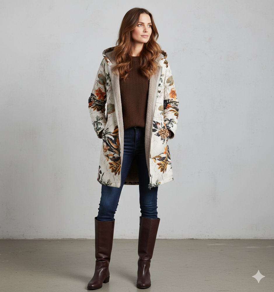 Damen Fleecejacke mit Kapuze | Plüsch & Kuschelig | Herbst/Winter