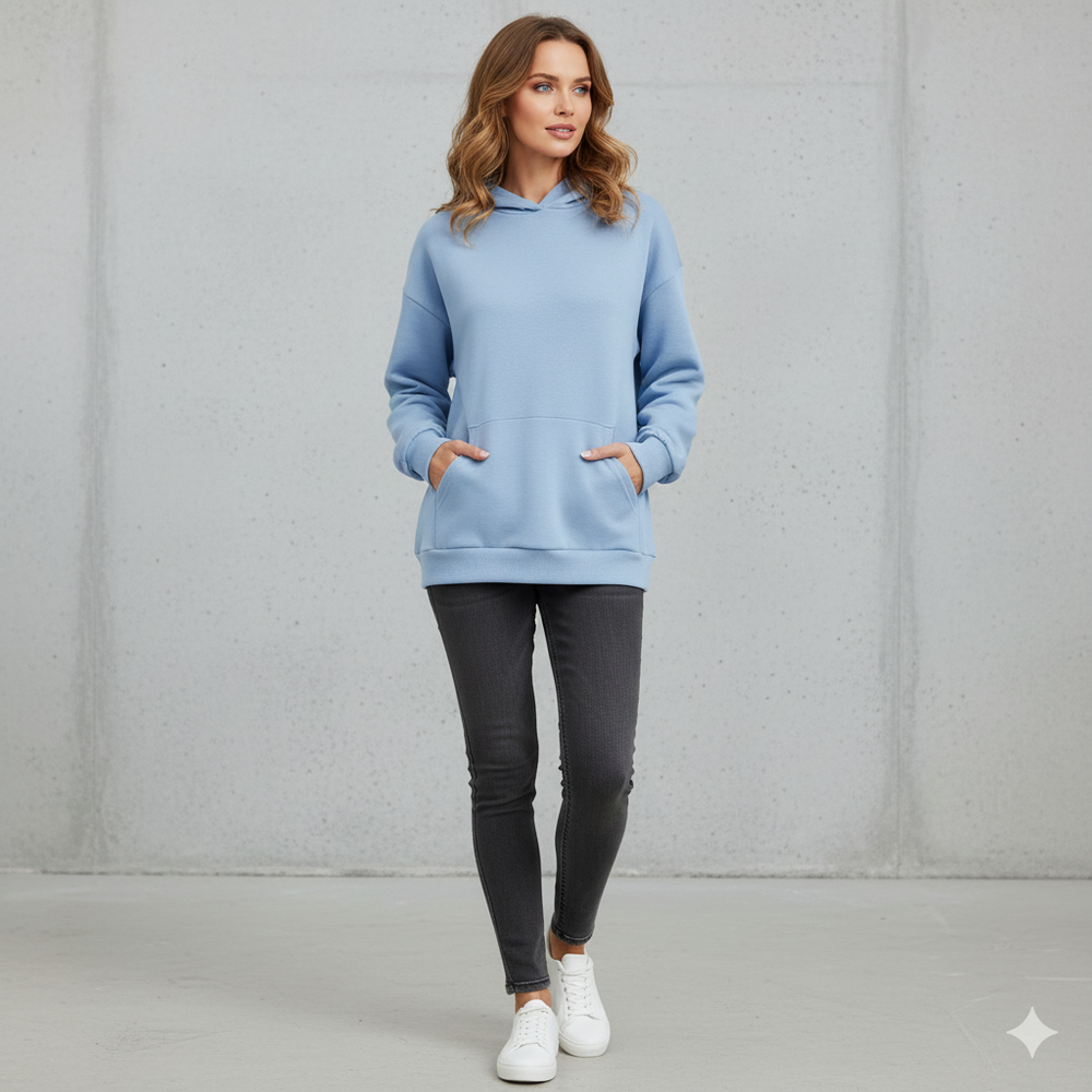 Moderner Damen Hoodie mit Statement