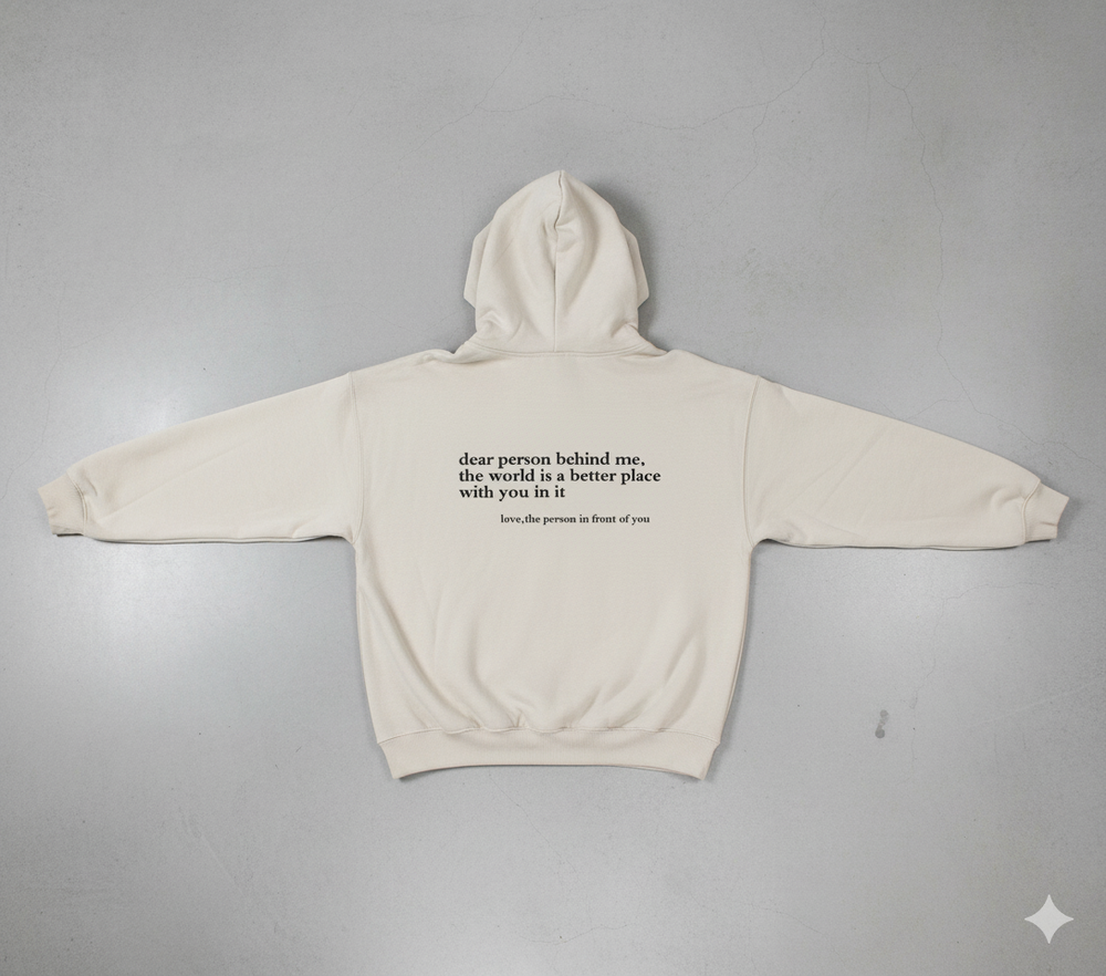 Lässiger Damen Hoodie mit Rückendruck