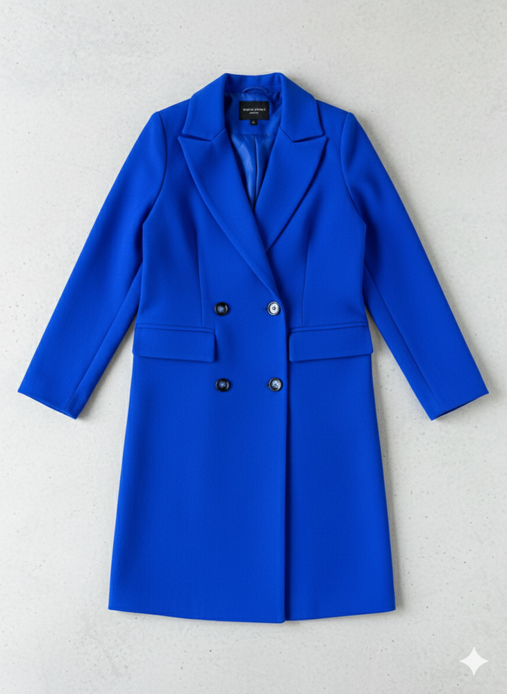 Damen Mantel mit Reverskragen | Doppelreihig & Elegant | Herbst/Winter