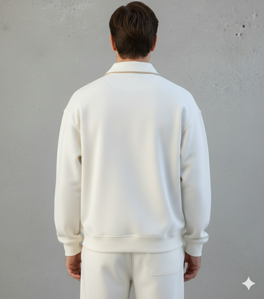 Lässiger Herrenpullover mit Reverskragen | Bequem | Freizeit