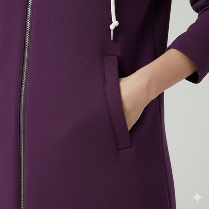 Damen Sweatjacke mit Kapuze & Reißverschluss | Herbst/Winter