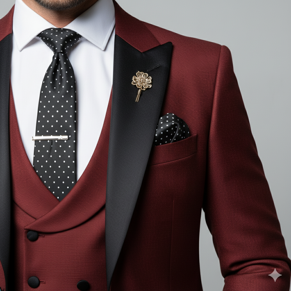 Herren 3-teiliger Anzug Slim Fit | Business Hochzeit Smoking