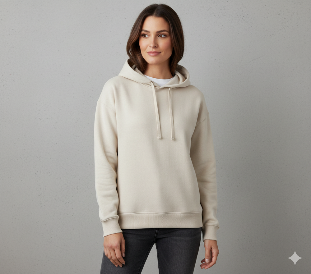 Lässiger Damen Hoodie mit Rückendruck