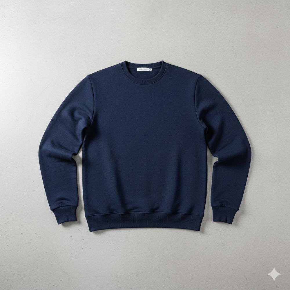 Herren Sweatshirt mit Rundhalsausschnitt