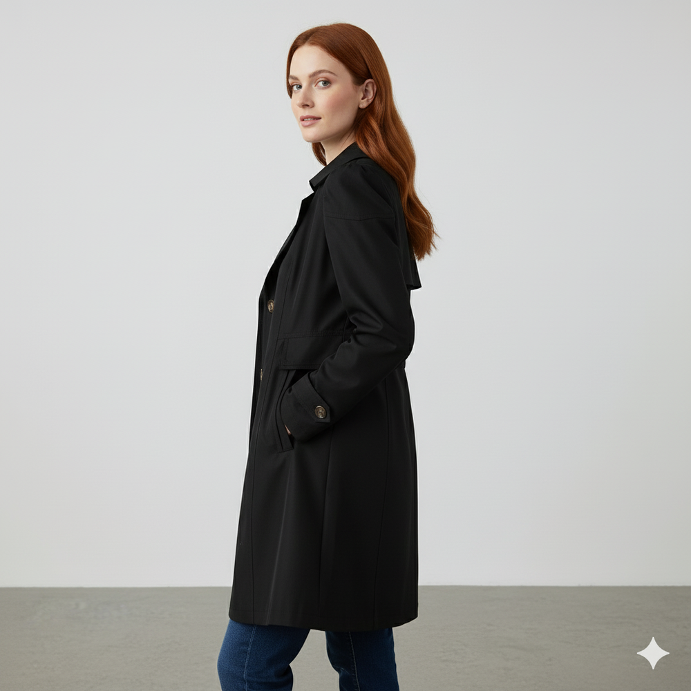 Damen Trenchcoat mit schmalem Schnitt | Mittellang & Elegant