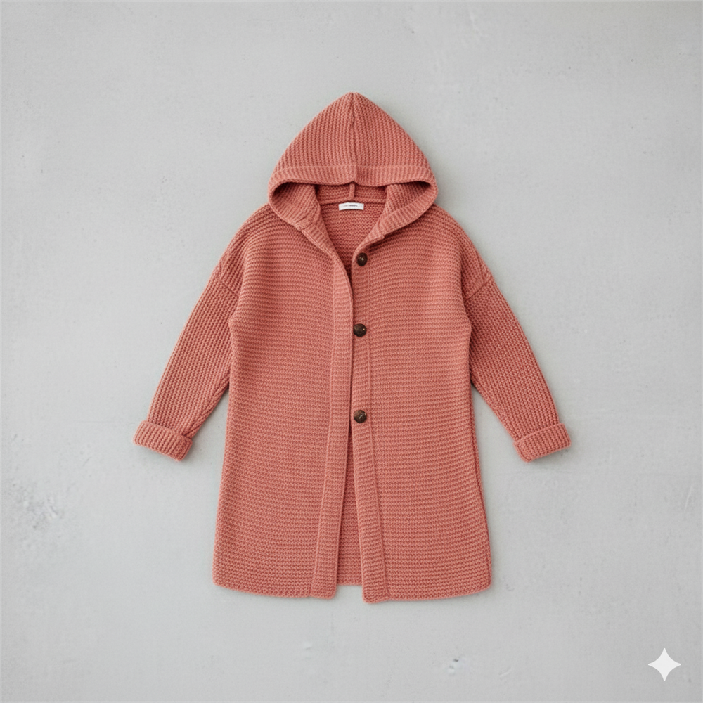 Damen Strickjacke mit Kapuze | Locker & Warm für Herbst Winter