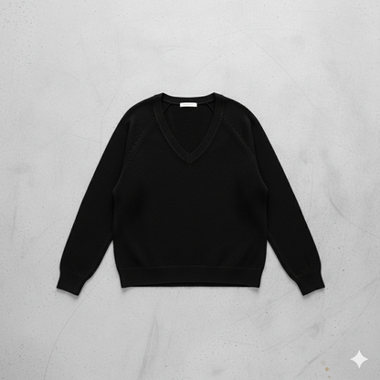 Damen Strickpullover mit V Ausschnitt | Locker & Freizeit