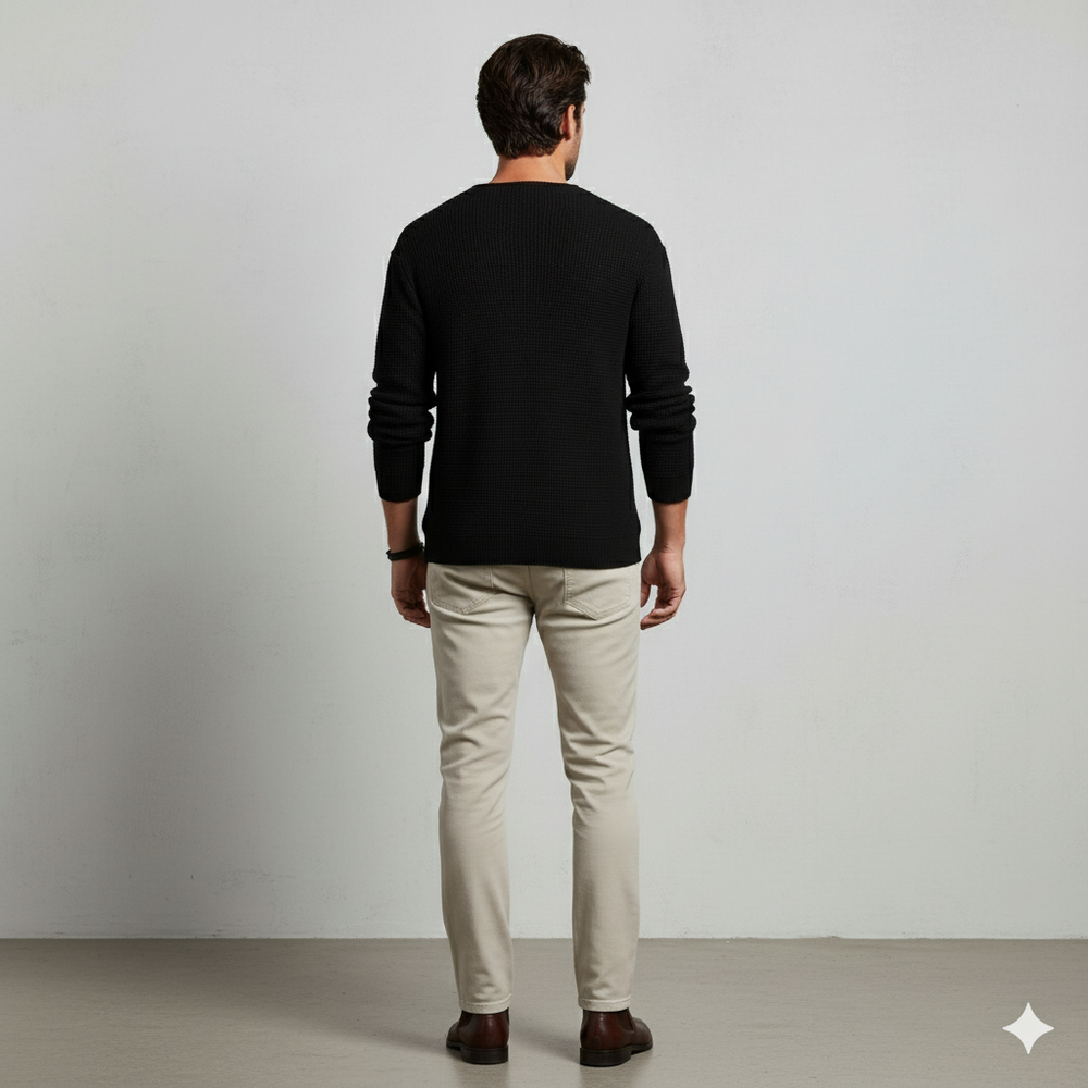 Lässiger Damen Strickpullover mit V-Ausschnitt | Freizeit | Herbst