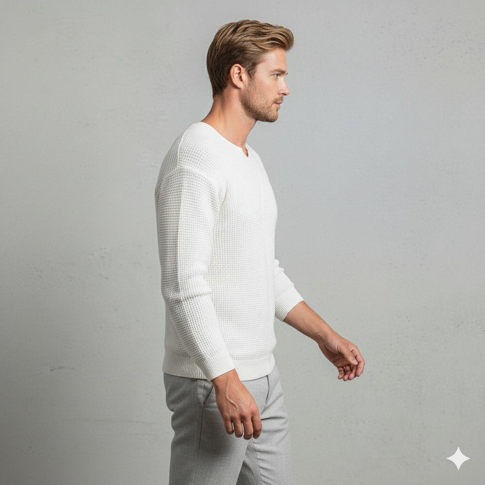 Lässiger Damen Strickpullover mit V-Ausschnitt | Freizeit | Herbst