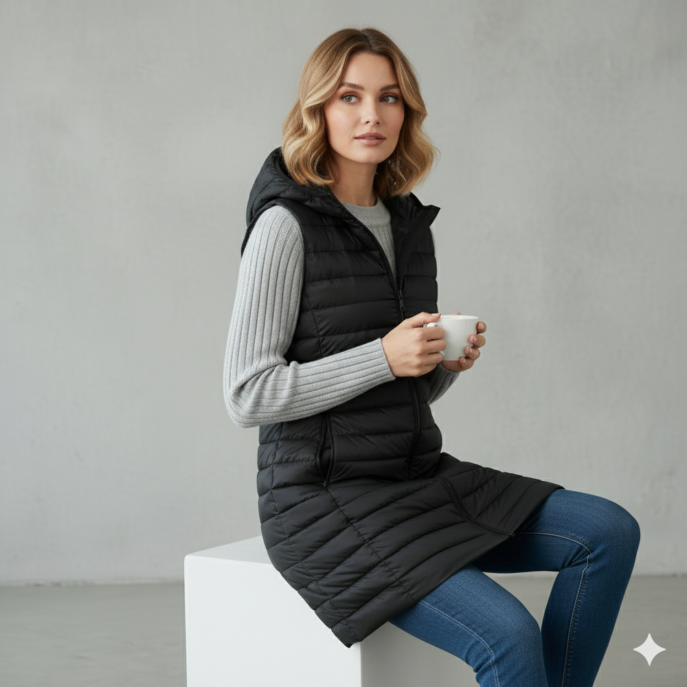 Damenweste mit Kapuze | Leicht & Warm für Herbst/Winter