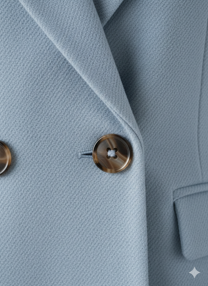 Damen Mantel mit Reverskragen | Doppelreihig & Elegant | Herbst/Winter