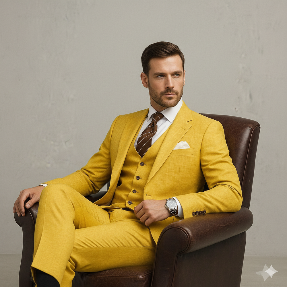 Herren Anzug 3-teilig | Slim Fit Elegant für Hochzeit & Business