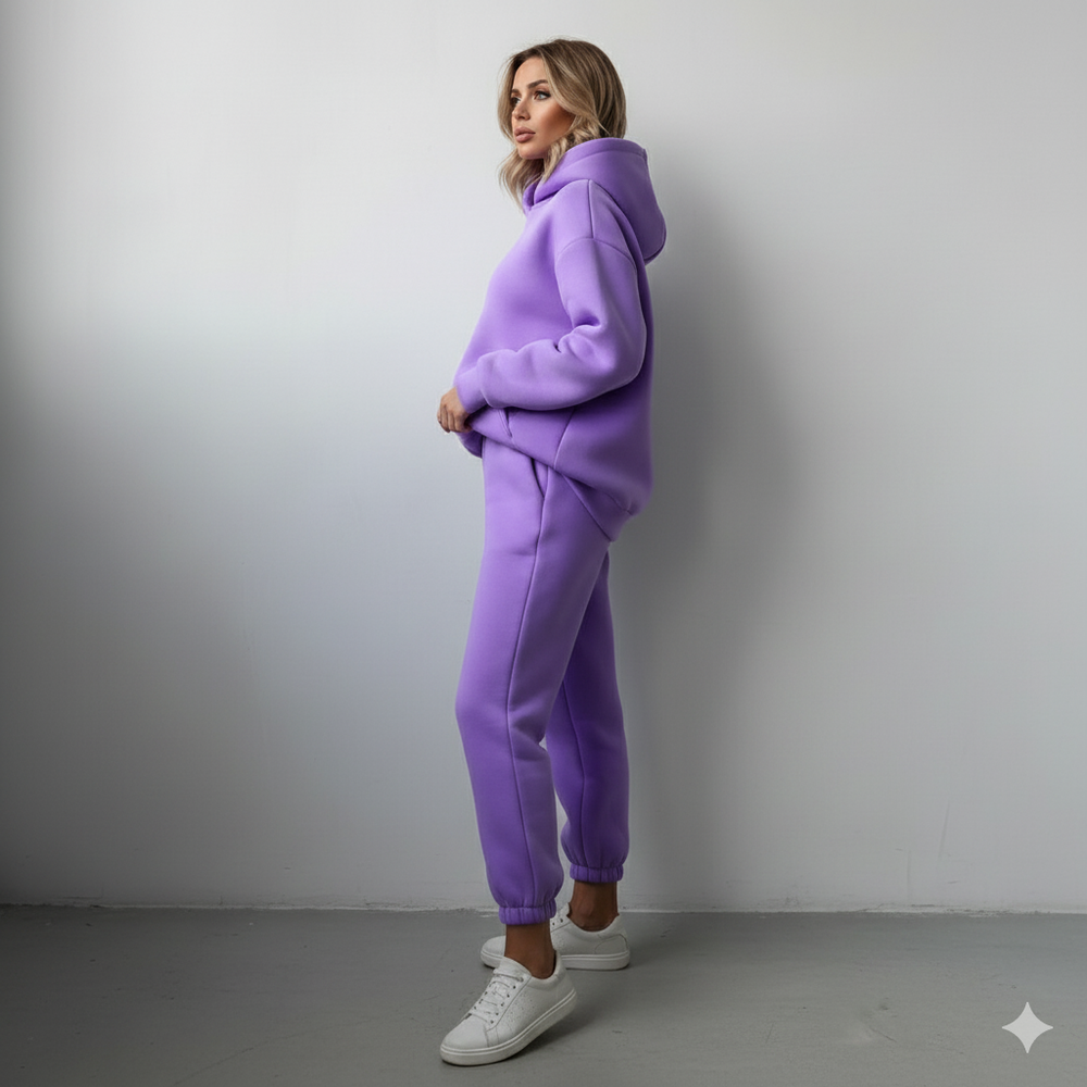 Warmer Damen Hoodie Zweiteiler | Bequem für Herbst & Winter