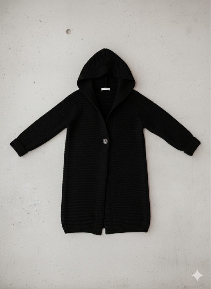 Damen Strickjacke mit Kapuze | Locker & Warm für Herbst Winter