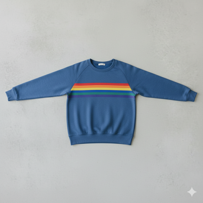 Damen Pullover mit Rundhalsausschnitt | Gestreift & Freizeit