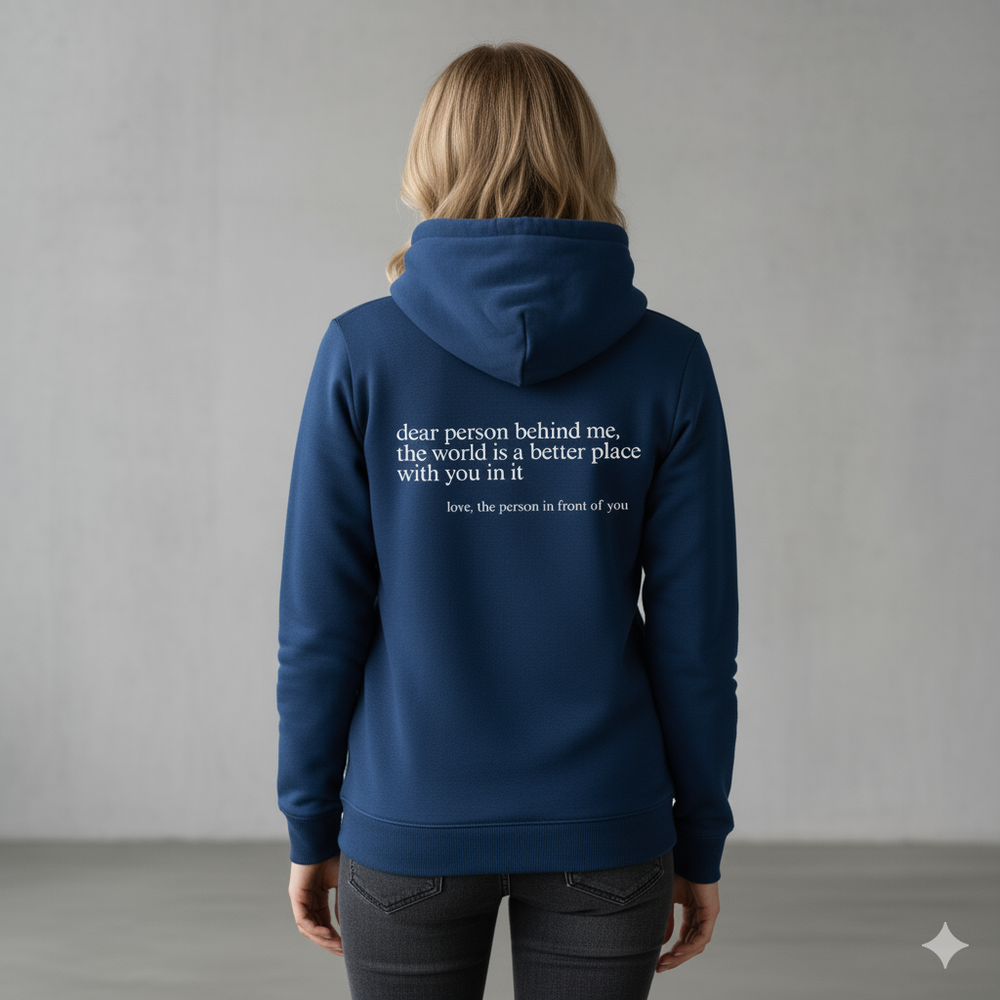 Lässiger Damen Hoodie mit Rückendruck