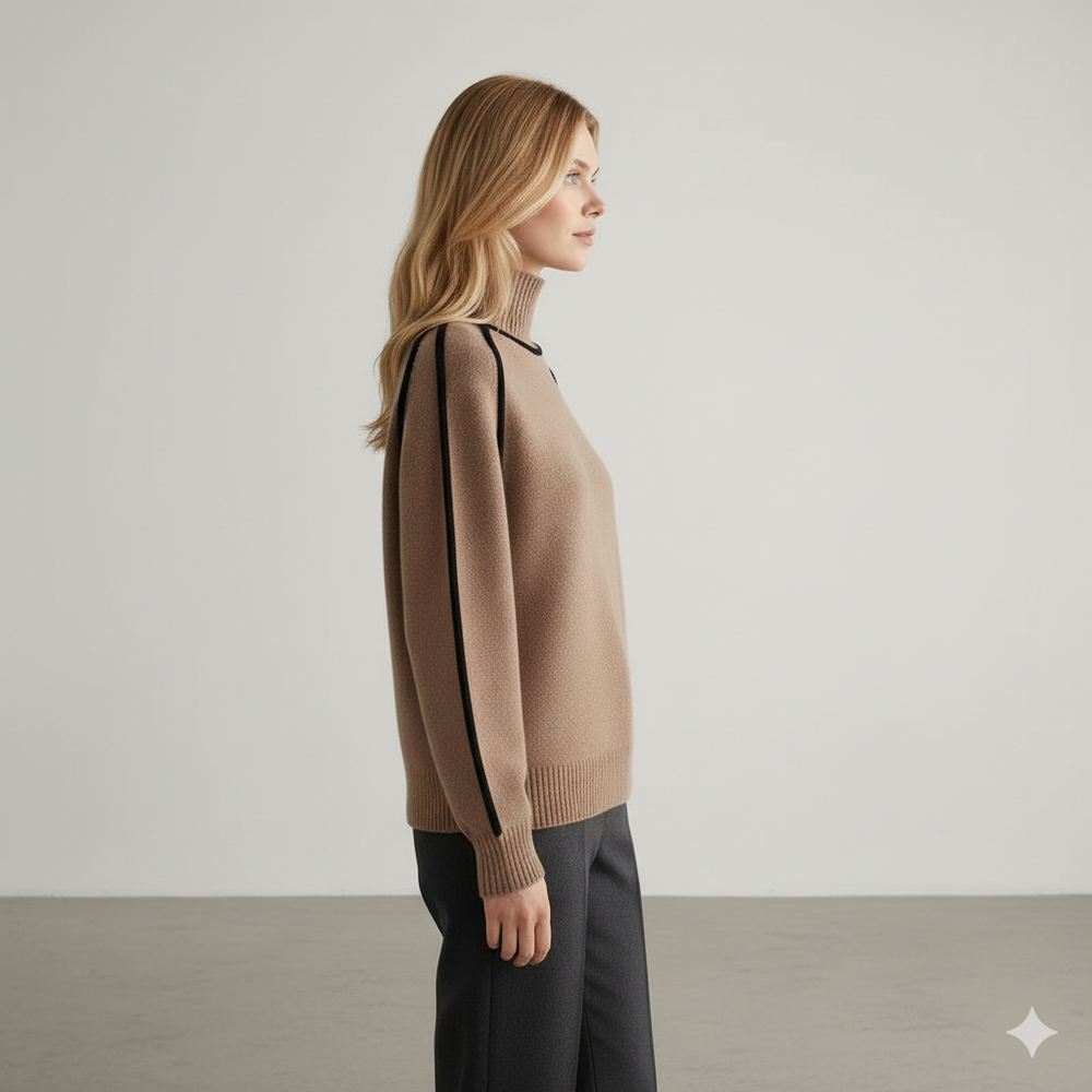 Damenpullover mit Stehkragen | Locker & Modern für Herbst/Winter