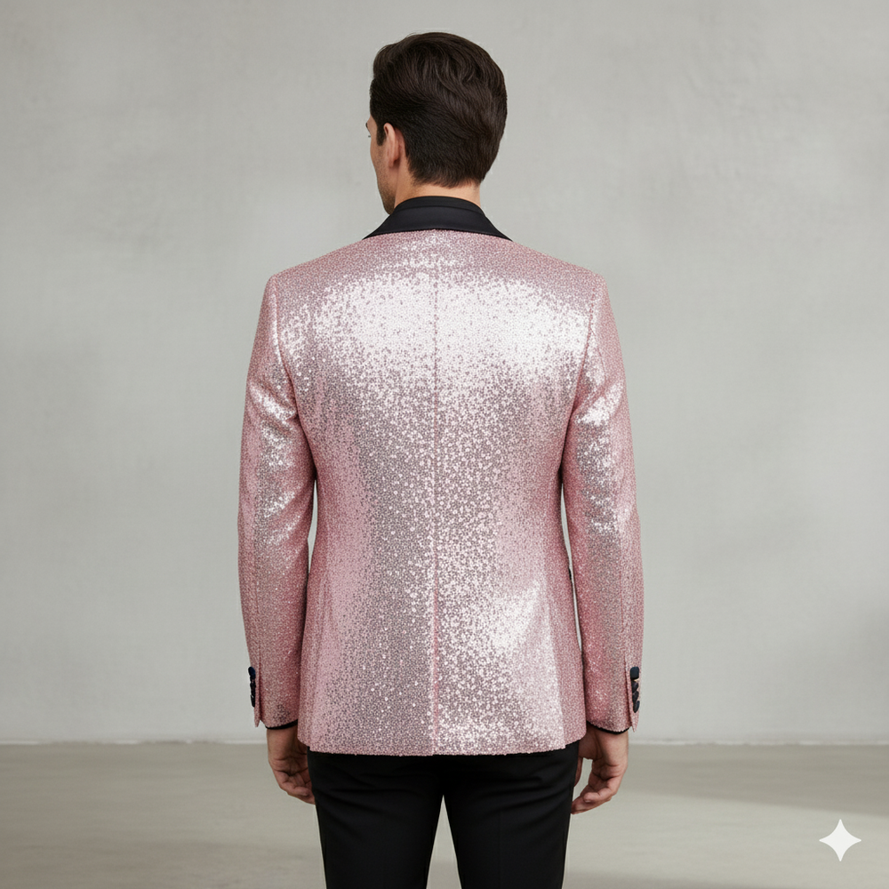 Herren Sakko mit Pailletten | Festlich & Elegant | Slim Fit