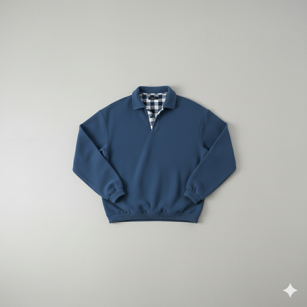 Lässiger Herrenpullover mit Reverskragen | Bequem | Freizeit