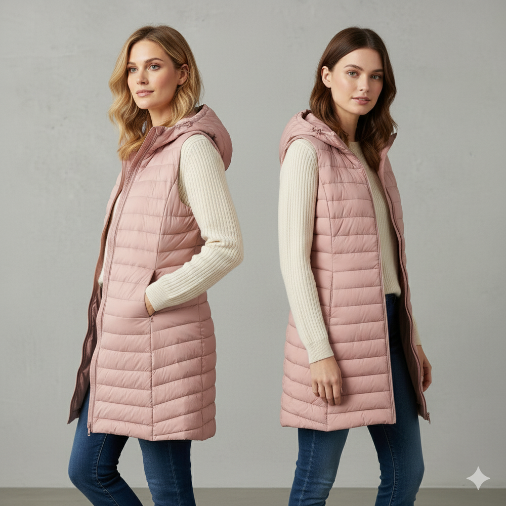 Damenweste mit Kapuze | Leicht & Warm für Herbst/Winter