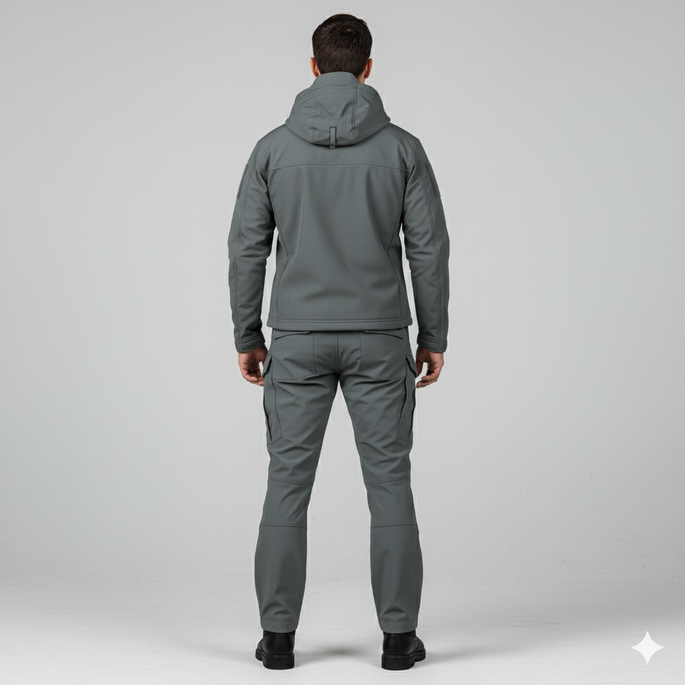 Herren Outdoor Taktikanzug mit Kapuze | Wasserabweisend & Winter