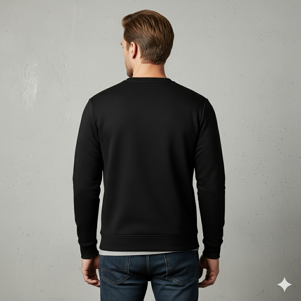 Herren Sweatshirt mit Rundhalsausschnitt