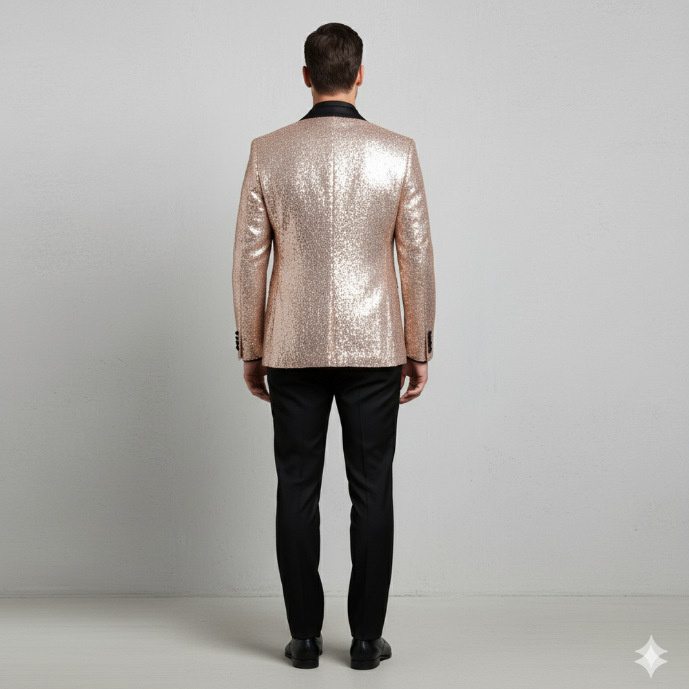Herren Sakko mit Pailletten | Festlich & Elegant | Slim Fit