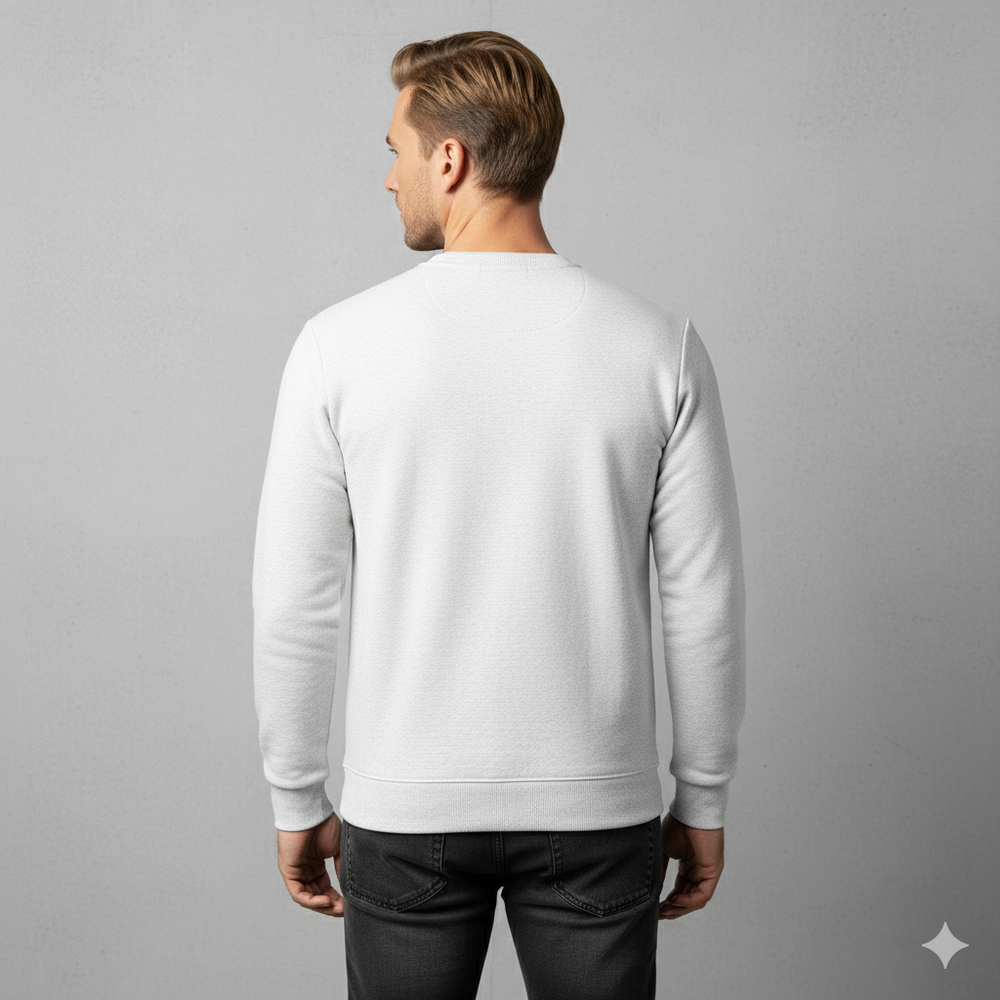 Herren Sweatshirt mit Rundhalsausschnitt