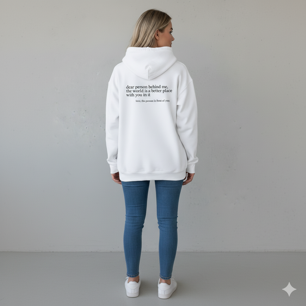 Lässiger Damen Hoodie mit Rückendruck
