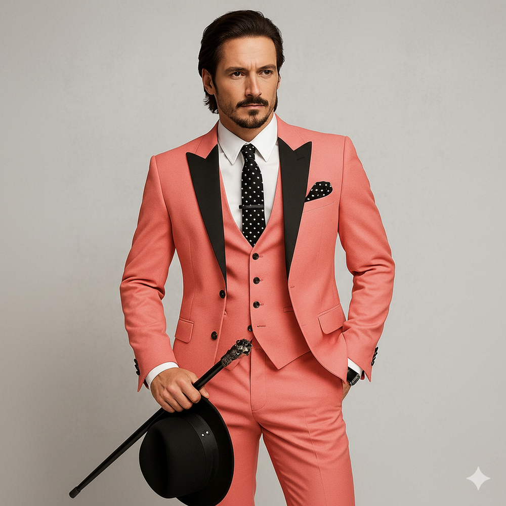 Herren 3-teiliger Anzug Slim Fit | Business Hochzeit Smoking