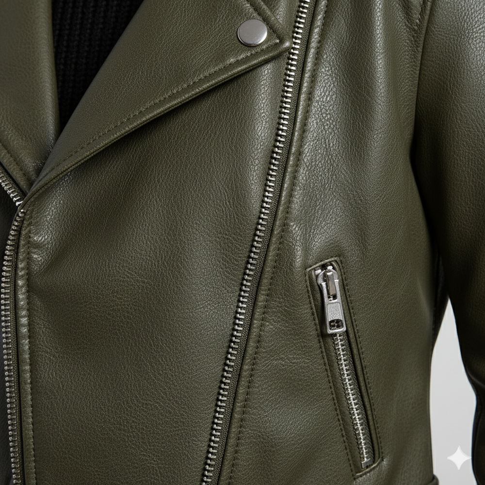 Damen Bikerjacke aus Veganleder | Kurz & Modern | Herbst