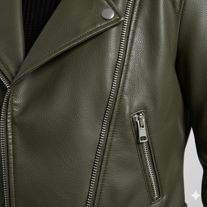 Damen Bikerjacke aus Veganleder | Kurz & Modern | Herbst