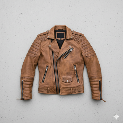 Herren Bikerjacke aus Veganleder | Modern & Casual