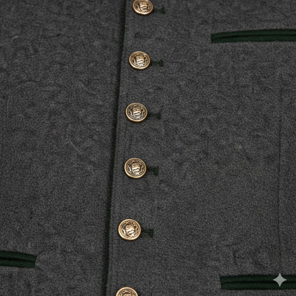 Traditionelle Herren Weste mit Stehkragen | Elegant | Oktoberfest