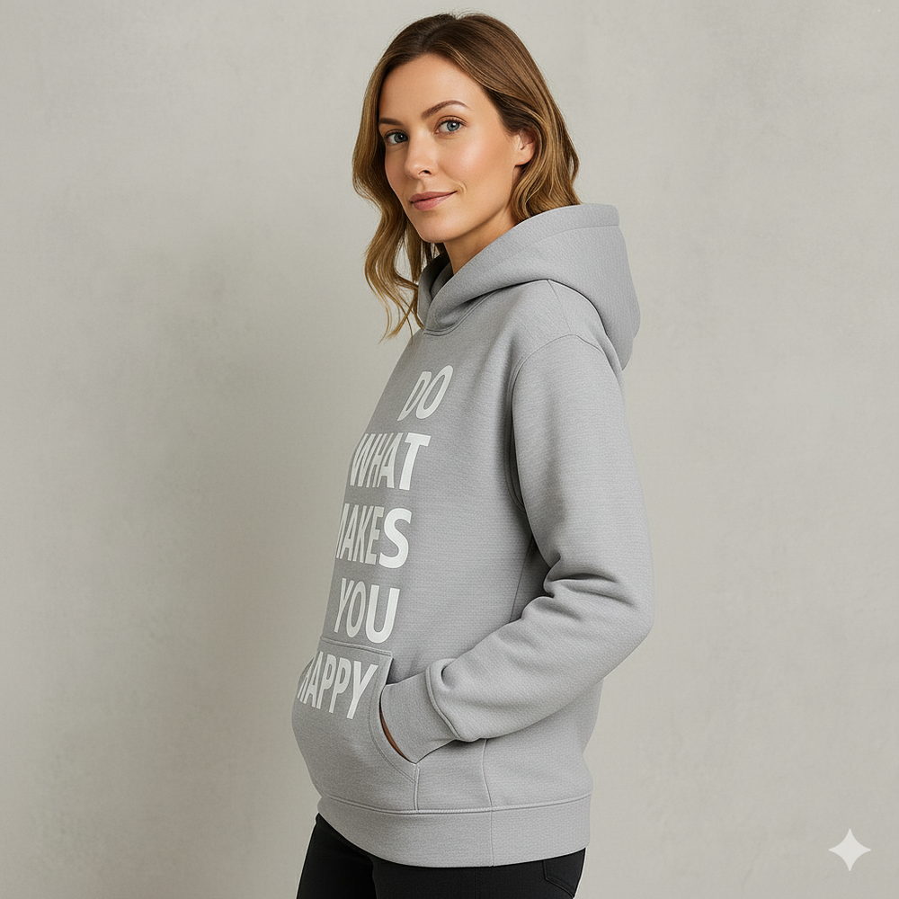 Lässiger Damen Hoodie mit Statement-Print | Freizeit & Winter