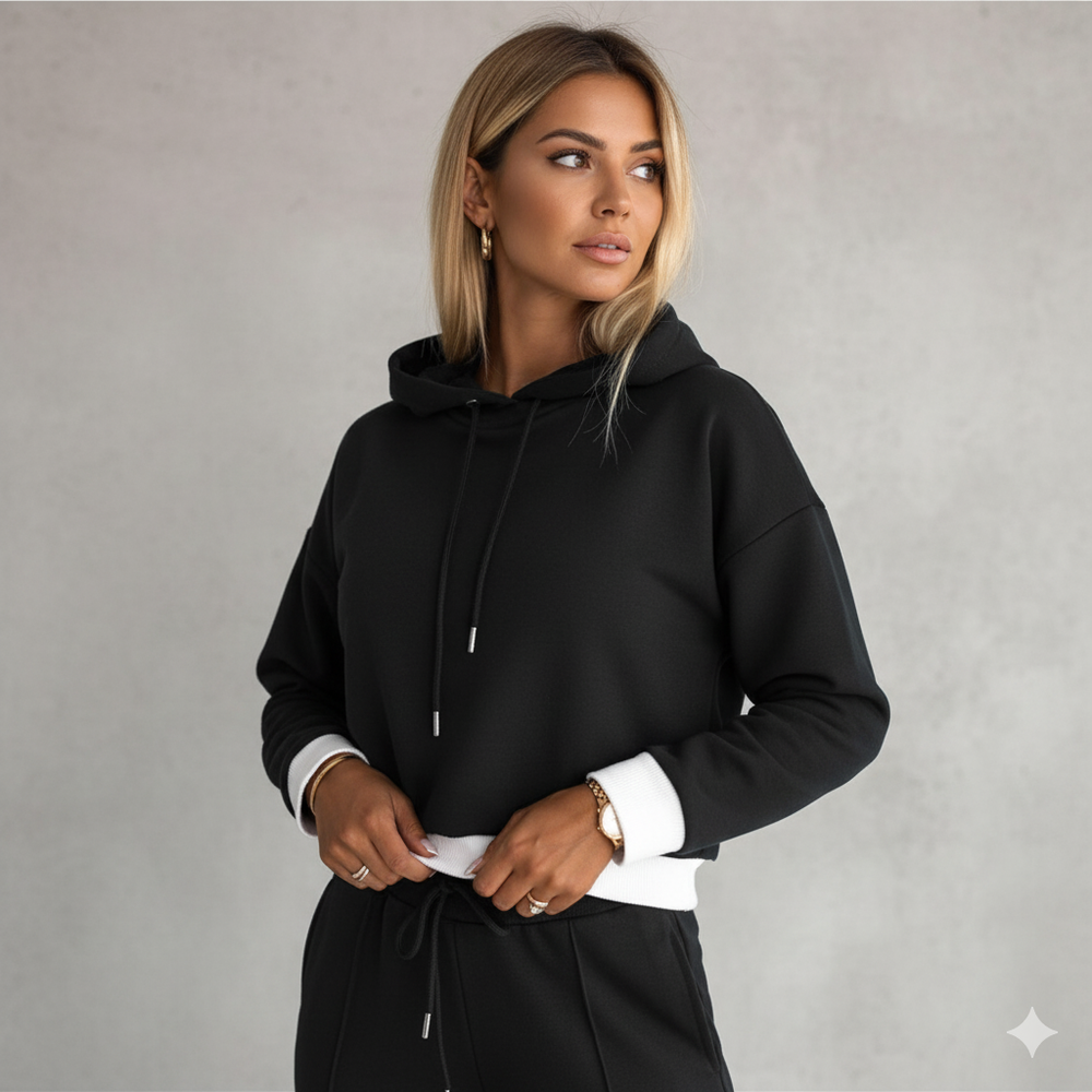 Damen Hoodie mit Kapuze | Zweiteilig & Freizeit